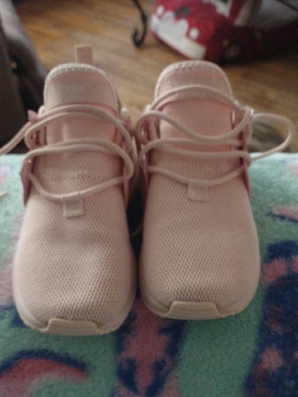 Kids Lightweight Pink Mesh Sneakers